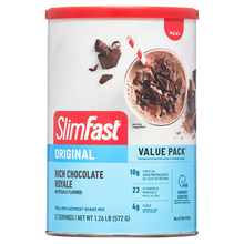 Cargar imagen en el visor de la galería, SLIM FAST: Batido reemplazo de comida, en polvo, 10 gramos de proteina, 23 vitaminas y minerales. Sabores Disponibles: Vainilla y Chocolate. 22 servicios