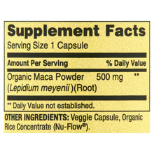Cargar imagen en el visor de la galería, Maca, 500 mg, Spring Valley, fertilidad, sexualidad, para hombres y mujeres. 90 cápsulas