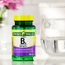 Cargar imagen en el visor de la galería, Vitamina B-6, 100 mg. Spring Valley. 250 tabletas