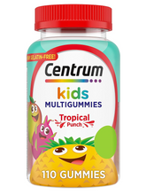Cargar imagen en el visor de la galería, Centrum en gomitas para niños, deliciosas, hechas con sabores naturales, 110 unidades, suministro para 110 días. Basta con una gomita por día. Multivitaminico