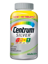 Cargar imagen en el visor de la galería, Centrum silver para adultos mayores de 50 años (hombres y mujeres) 325 tabletas multivitaminico