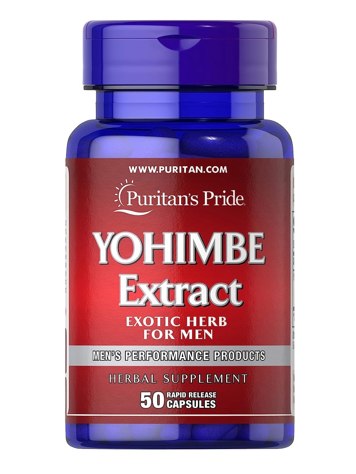 Yohimbe, Puritan’s Pride, aumenta el libido y la potencia sexual en ho