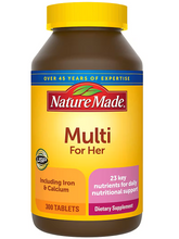 Cargar imagen en el visor de la galería, Multivitamínico para mujer, Nature Made, 300 tabletas