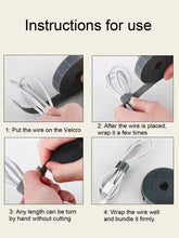 Cargar imagen en el visor de la galería, Cinta para organizar cables, cortable y reutilizables.
