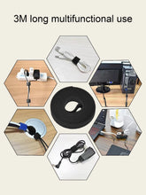 Cargar imagen en el visor de la galería, Cinta para organizar cables, cortable y reutilizables.