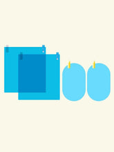 Cargar imagen en el visor de la galería, Laminas antilluvia para vehículos. 2 para retrovisores + 2 para ventana lateral.