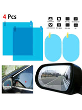 Cargar imagen en el visor de la galería, Laminas antilluvia para vehículos. 2 para retrovisores + 2 para ventana lateral.