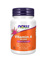 Cargar imagen en el visor de la galería, Vitamina A para tus ojos, corazón, pulmones, y en la reproducción. 100 cápsulas. 25000 IU