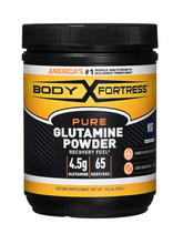 Cargar imagen en el visor de la galería, Glutamina Body Fortress 100 % pura en polvo, 10.6 oz. Uso antes o después del entreanamiento.