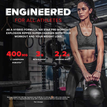 Cargar imagen en el visor de la galería, Six Star Explosion Ripped Fórmula para antes del entrenamiento. Termogénico. Energía para antes del entrenamiento. Para pérdida de peso, sabor sandía. 5.91 onzas. (168 g), 30 servicios..