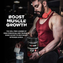 Cargar imagen en el visor de la galería, Creatina X3, en polvo, Fruit Punch, 2.18 libras, micronizada, HCL, con BCAA, gana músculos, fuerza y resistencia.