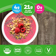 Cargar imagen en el visor de la galería, Proteína orgánica a base de plantas vegetales, vegano, bajo en carbohidratos, sin lácteos, sin gluten, sin azúcares añadidos, sin soya. 2.74 Libras