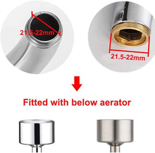 Cargar imagen en el visor de la galería, Grifo universal giratorio con filtro antisalpicaduras, cabezal giratorio de 720°, material duradero, espuma enriquecida con oxígeno, filtro de red de 4 capas, diseño a prueba de fugas con doble junta.