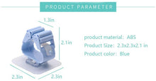 Cargar imagen en el visor de la galería, Soportes para escoba de pared, soporte antideslizante para fregonas, autoadhesivo, sin perforaciones, sin necesidad de destruir la pared, herramientas firmes, uso para cocina, jardín, hogar, inodoro,. Azul. Paquete de 3 unidades