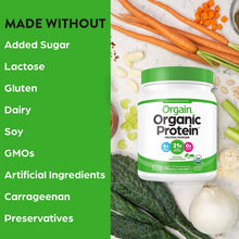 Cargar imagen en el visor de la galería, Proteína orgánica a base de plantas vegetales, vegano, bajo en carbohidratos, sin lácteos, sin gluten, sin azúcares añadidos, sin soya. 2.74 Libras