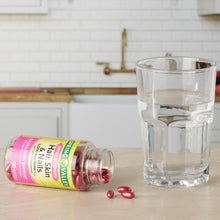 Cargar imagen en el visor de la galería, Pelo, Piel, y Uñas, Suplemento, con biotina extrafuerte de 5000 mcg, Colágeno hidrolizado, aceite de coco, aceite de argán, 120 cápsulas PPU