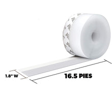 Cargar imagen en el visor de la galería, Cinta de silicona para sellado de puertas y ventanas, color transparente. 16.5 pies.