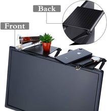 Cargar imagen en el visor de la galería, Estante para televisores y monitores, tres tamaños diferentes, en negro, prácticos y resistentes.