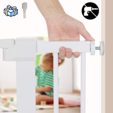 Cargar imagen en el visor de la galería, Puerta de seguridad para bebés y mascotas con cierre automático (29.5 "x 40.5"). Incluye 4 pernos de presión.