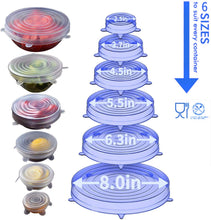 Cargar imagen en el visor de la galería, 6 Tapas de silicona, redondas, tres colores a elegir, calidad premium.