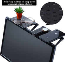 Cargar imagen en el visor de la galería, Estante para televisores y monitores, tres tamaños diferentes, en negro, prácticos y resistentes.