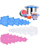 Cargar imagen en el visor de la galería, 6 Tapas de silicona, redondas, tres colores a elegir, calidad premium.