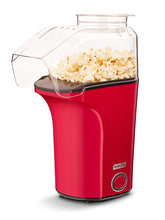 Cargar imagen en el visor de la galería, Máquina de hacer palomitas de maíz, alta calidad, con taza de medición para porción de granos de maíz + mantequilla derretida. Color rojo