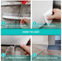 Cargar imagen en el visor de la galería, Cinta de silicona para sellado de puertas y ventanas, color transparente. 16.5 pies.