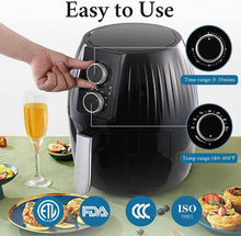 Cargar imagen en el visor de la galería, Freidora de aire de 5 litros. Utilizando la circulación de aire caliente se puede asar, recalentar, hornear, sin necesidad de aceite