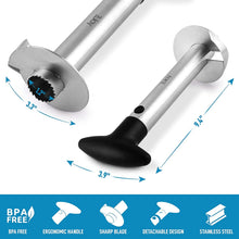 Cargar imagen en el visor de la galería, Cortador, pelador y rebanador de piñas, en acero inoxidable