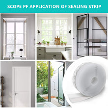 Cargar imagen en el visor de la galería, Cinta de silicona para sellado de puertas y ventanas, color transparente. 16.5 pies.