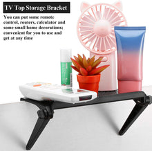 Cargar imagen en el visor de la galería, Estante para televisores y monitores, tres tamaños diferentes, en negro, prácticos y resistentes.