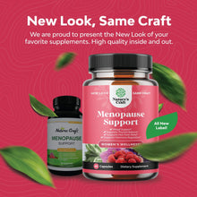 Cargar imagen en el visor de la galería, Suplemento natural para la menopausia, perfectos para el equilibrio hormonal, la sudoración nocturna y los sofocos, alivio de la menopausia, con resveratrol. 60 cápsulas.