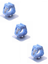 Cargar imagen en el visor de la galería, Soportes para escoba de pared, soporte antideslizante para fregonas, autoadhesivo, sin perforaciones, sin necesidad de destruir la pared, herramientas firmes, uso para cocina, jardín, hogar, inodoro,. Azul. Paquete de 3 unidades