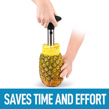 Cargar imagen en el visor de la galería, Cortador, pelador y rebanador de piñas, en acero inoxidable