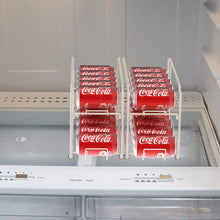 Cargar imagen en el visor de la galería, Estante dispensador de latas, de carga frontal, 2 colores disponibles (Cromado y Blanco). (Precio por unidad)