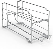 Cargar imagen en el visor de la galería, Estante dispensador de latas, de carga frontal, 2 colores disponibles (Cromado y Blanco). (Precio por unidad)