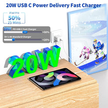 Cargar imagen en el visor de la galería, Cargador con cable de sincronización de carga rápida de 6 pies tipo C a tipo C, de 20 W. Para dispositivos Apple y Samsung compatibles.