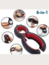 Cargar imagen en el visor de la galería, Abridor de latas 6 en 1. Multifucional. Ahorras espacio, dinero y tiempo.