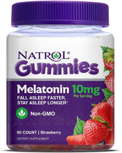 Cargar imagen en el visor de la galería, Melatonina 10 mg, en gomitas para adultos: mejora e incrementa tus horas de sueño, natural, sin drogas, no crea dependencia. Varios tamaños disponibles. Natrol