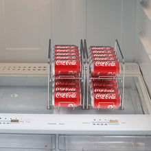 Cargar imagen en el visor de la galería, Estante dispensador de latas, de carga frontal, 2 colores disponibles (Cromado y Blanco). (Precio por unidad)