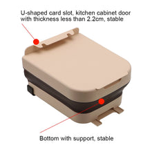 Cargar imagen en el visor de la galería, Zafacón plegable. Zafacón y almacenamiento para cocina y otros lugares. Color marrón.