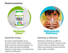 Cargar imagen en el visor de la galería, Proteína orgánica a base de plantas vegetales, vegano, bajo en carbohidratos, sin lácteos, sin gluten, sin azúcares añadidos, sin soya. 2.74 Libras