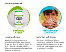 Cargar imagen en el visor de la galería, Proteína orgánica a base de plantas vegetales, vegano, bajo en carbohidratos, sin lácteos, sin gluten, sin azúcares añadidos, sin soya. 2.74 Libras