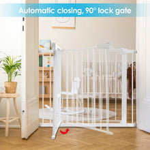 Cargar imagen en el visor de la galería, Puerta de seguridad para bebés y mascotas con cierre automático (29.5 "x 40.5"). Incluye 4 pernos de presión.