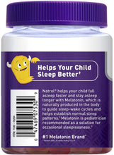 Cargar imagen en el visor de la galería, Melatonina para niños, mejora el sueño, presentación en gomitas: 100% natural, libres de drogas o medicamentos. Varios tamaños disponibles.. Natrol