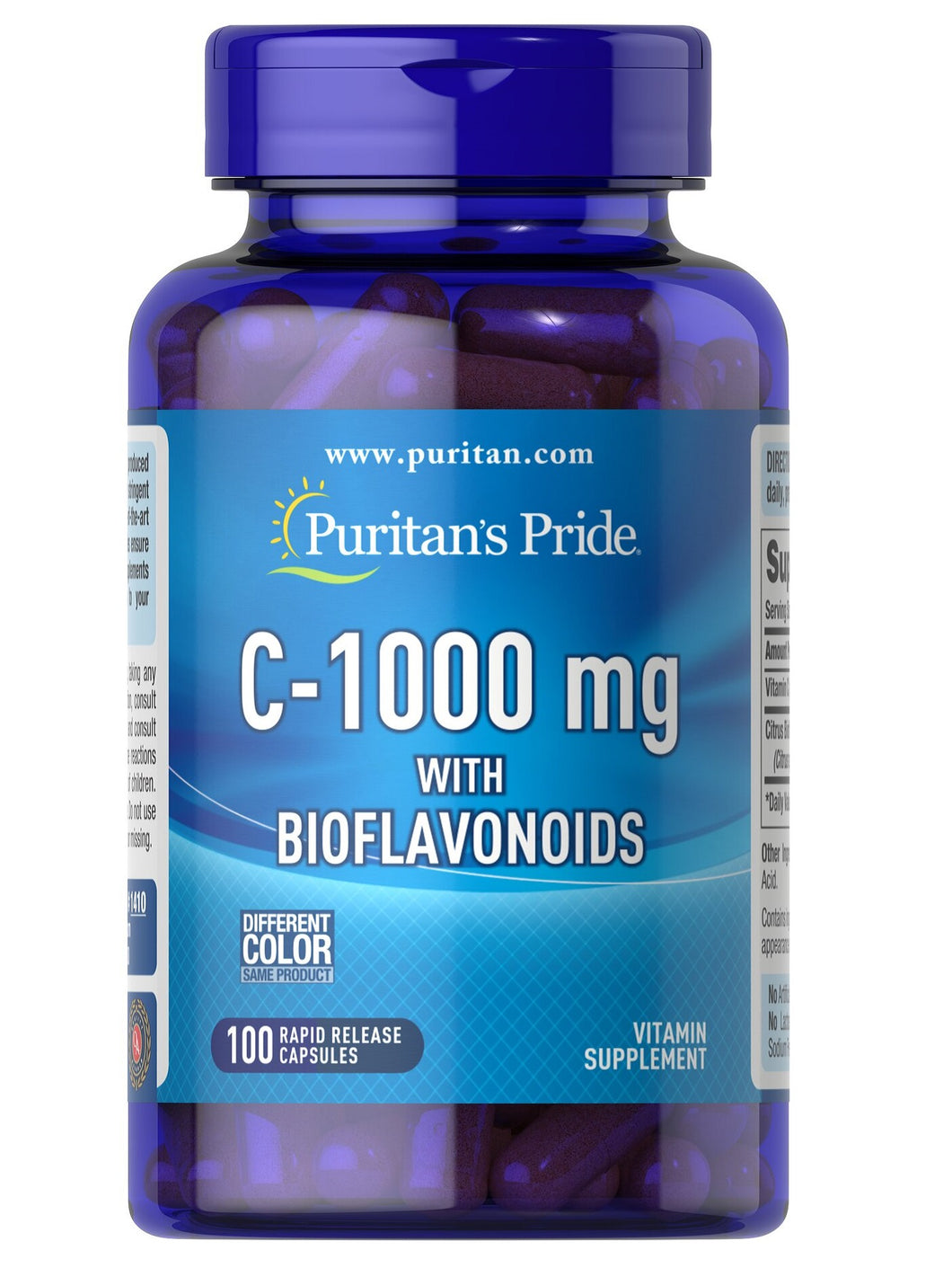 Vitamina C, 1000 mg, Puritan’s Pride, 100 cápsulas