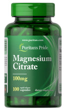 Cargar imagen en el visor de la galería, Citrato de magnesio, Puritan's Pride, 100 mg, 100 cápsulas
