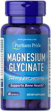 Cargar imagen en el visor de la galería, Glicinato de Magnesio, 240 mg, Puritan's Pride, 60 cápsulas.
