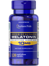 Cargar imagen en el visor de la galería, Melatonina para adultos, 10 mg,  duermes mas y mejor, 100% natural, en cápsulas, Varios tamaños disponibles
